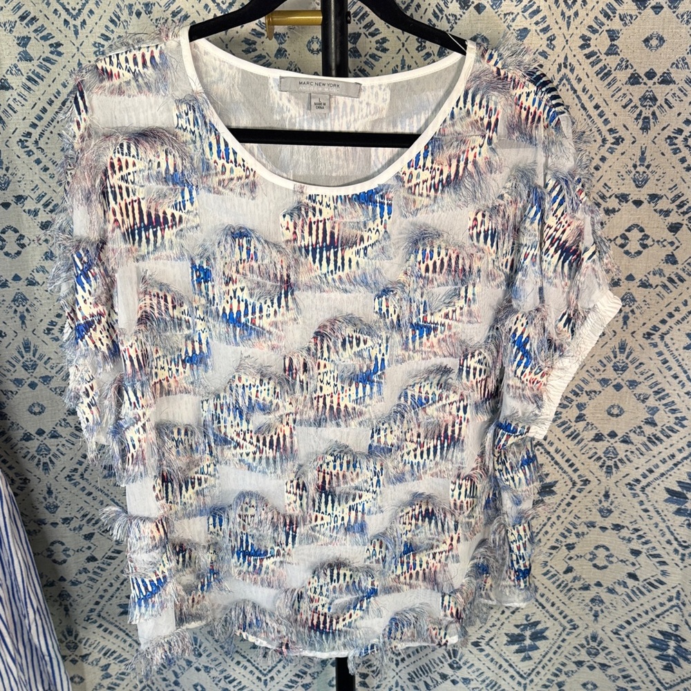 Marc New York Multicolor Patterned Blouse